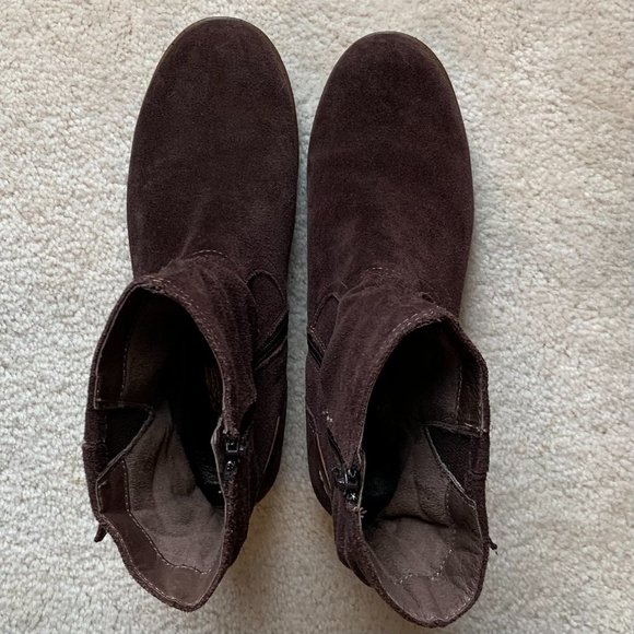 Earth Avani Brown Leather Boots Size US 9 - Picture 2 of 10